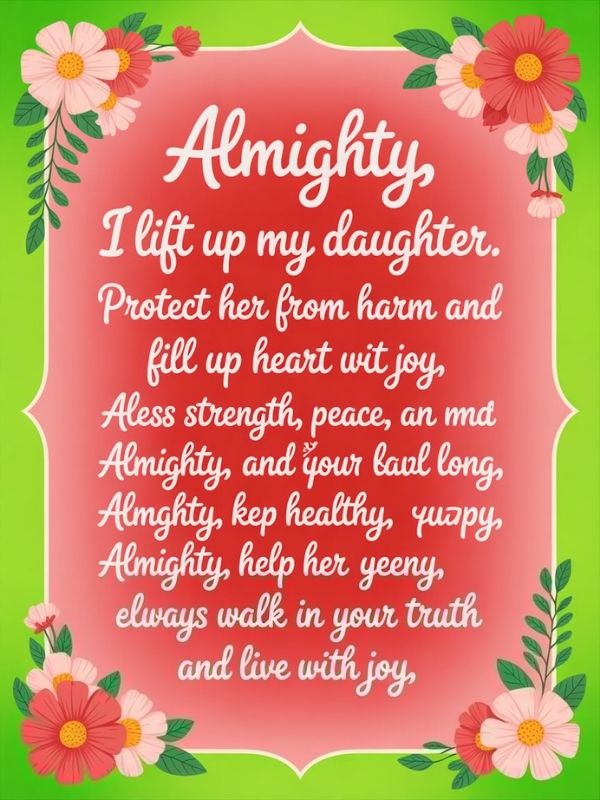 Prayer for Your Daughter’s Health and Happiness