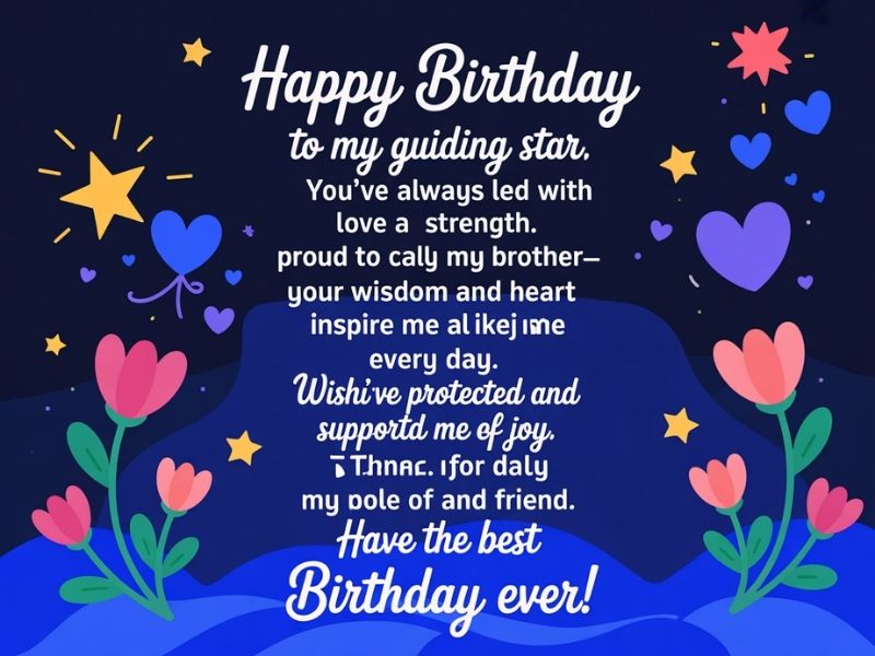 Happy birthday wishes for older brother