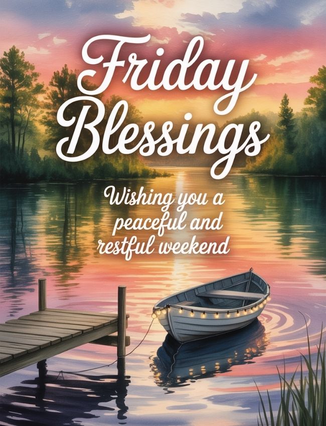 Friday Blessings and Messages for a Peaceful Weekend