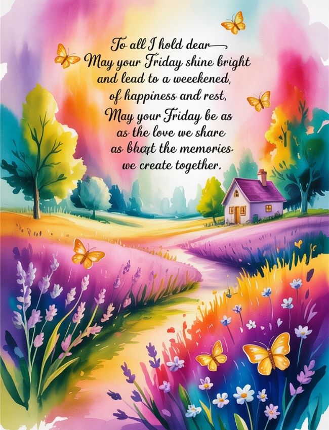 Friday Blessings and Messages for a Peaceful Weekend