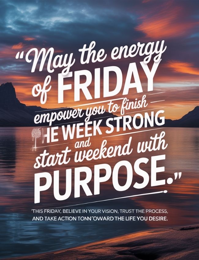 Friday Blessings and Messages for a Peaceful Weekend