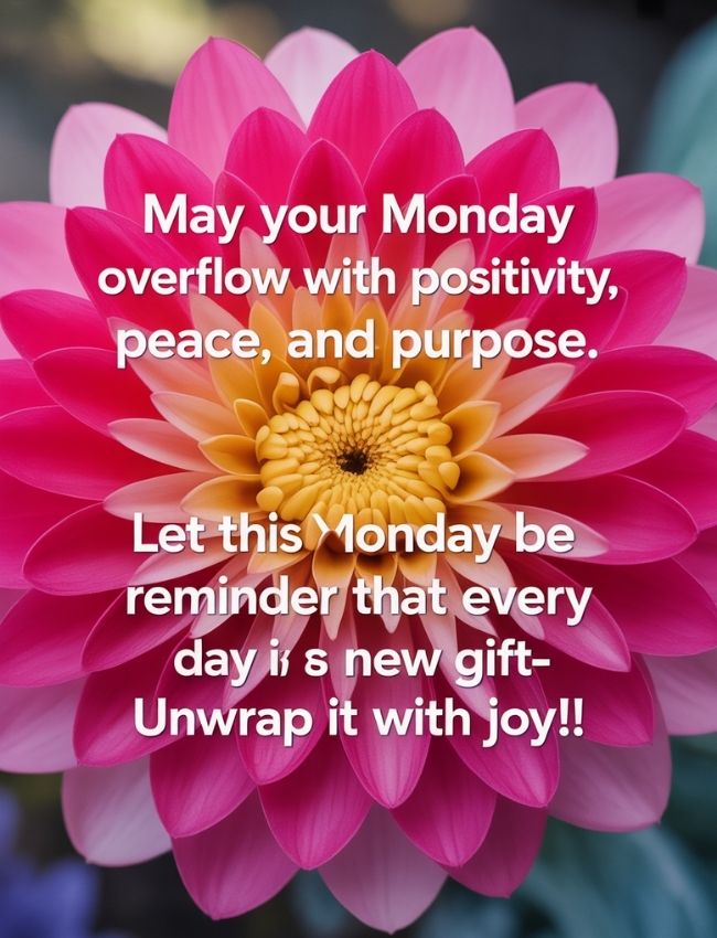 Positive Monday Blessings to Start the Week Right