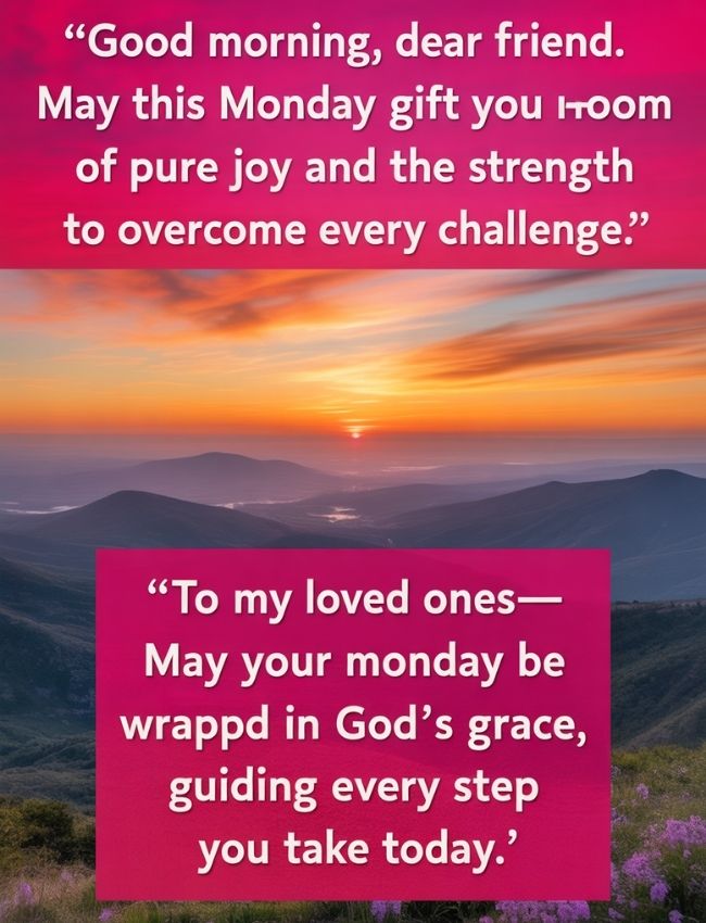 Monday Blessings for Friends and Loved Ones