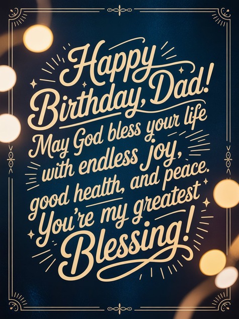Heart Touching Father Birthday Wishes from Daughter